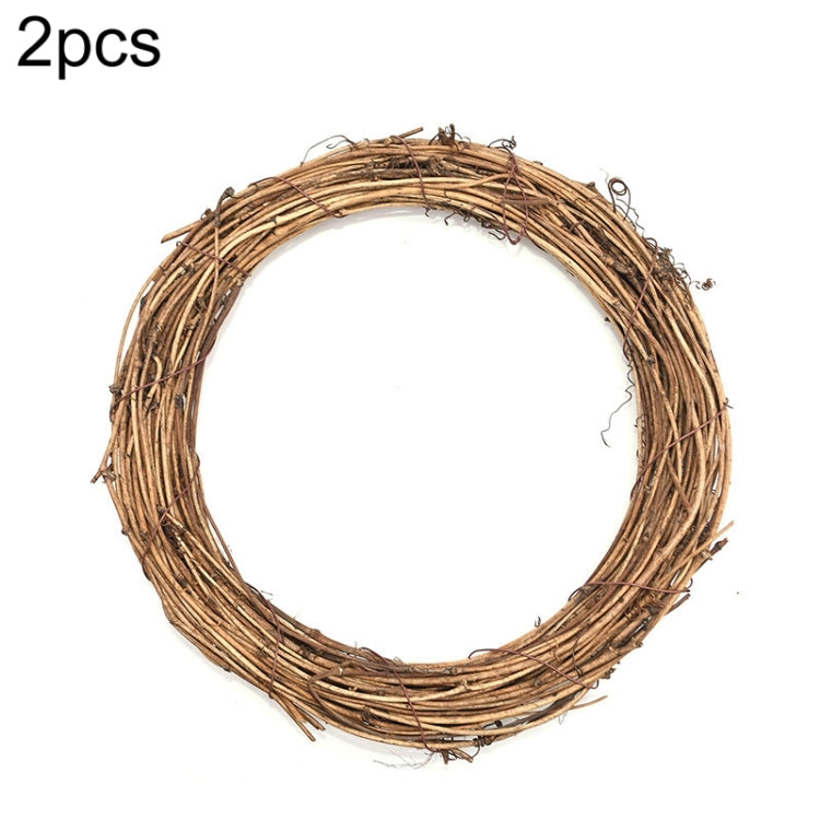 2 PCS Tree Vine Christmas Wreath DIY Rattan Garden Decoration Rattan Window Decoration