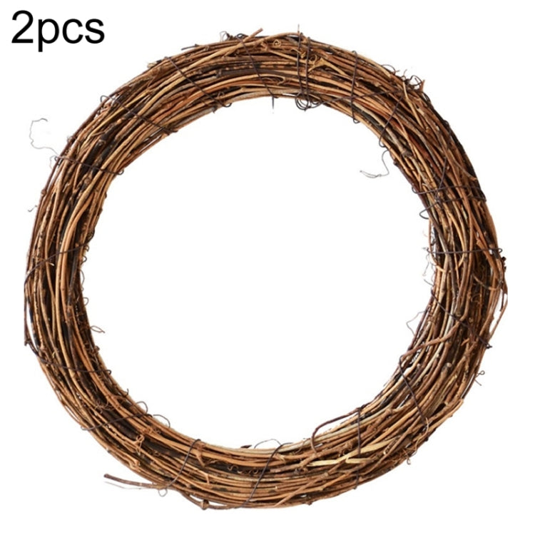 2 PCS Tree Vine Christmas Wreath DIY Rattan Garden Decoration Rattan Window Decoration