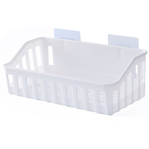 Bathroom Shelf hole-free Wall Hanging Seamless Storage Basket