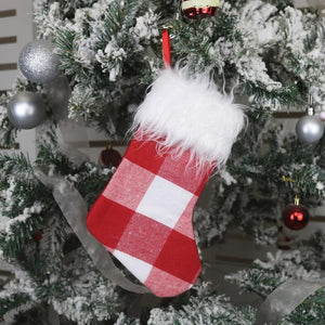 Christmas Tree Ornaments Decoration Supplies Gift Bag Plush Christmas Socks Gift Bag Pendant