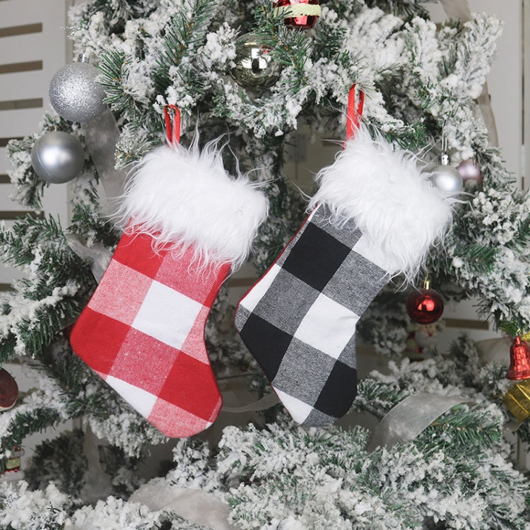 Christmas Tree Ornaments Decoration Supplies Gift Bag Plush Christmas Socks Gift Bag Pendant