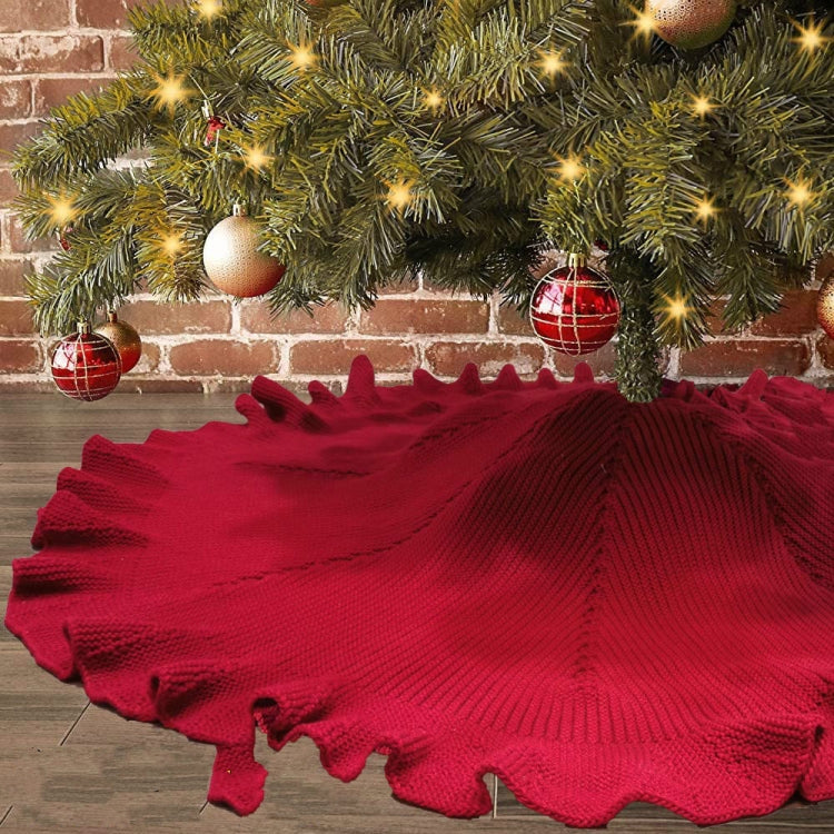 48-inch Christmas Tree Skirt With Folds