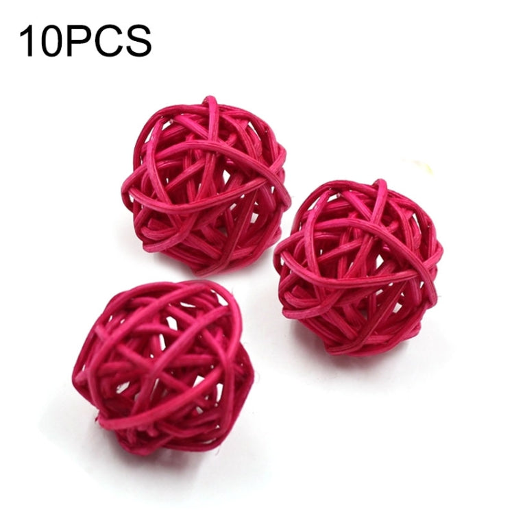 10 PCS Artificial Straw Ball For Birthday Party Wedding Christmas Home Decor