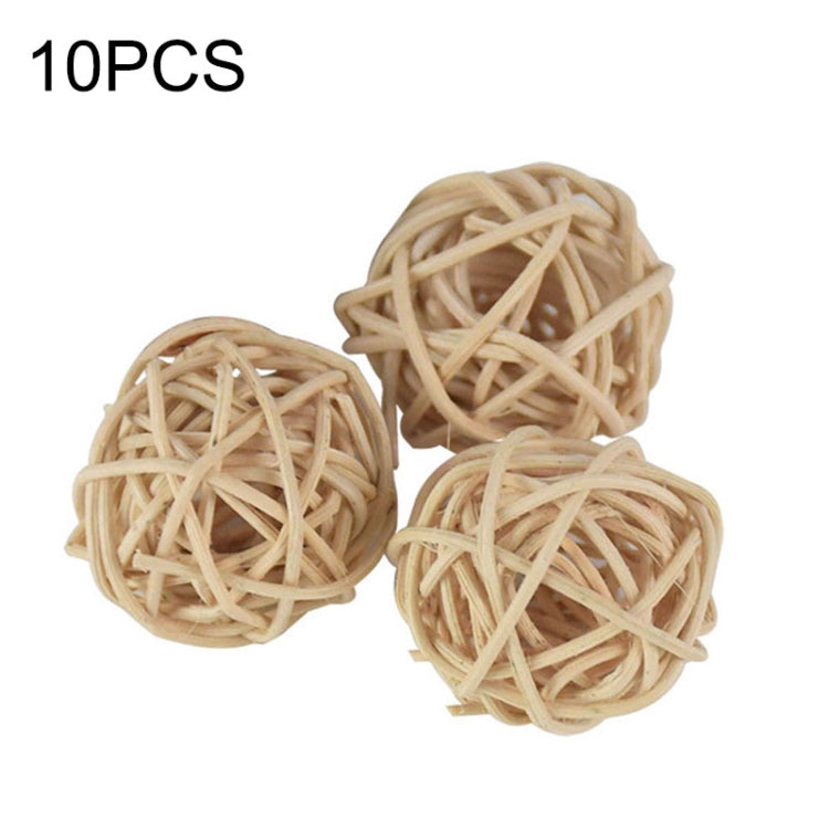 10 PCS Artificial Straw Ball For Birthday Party Wedding Christmas Home Decor