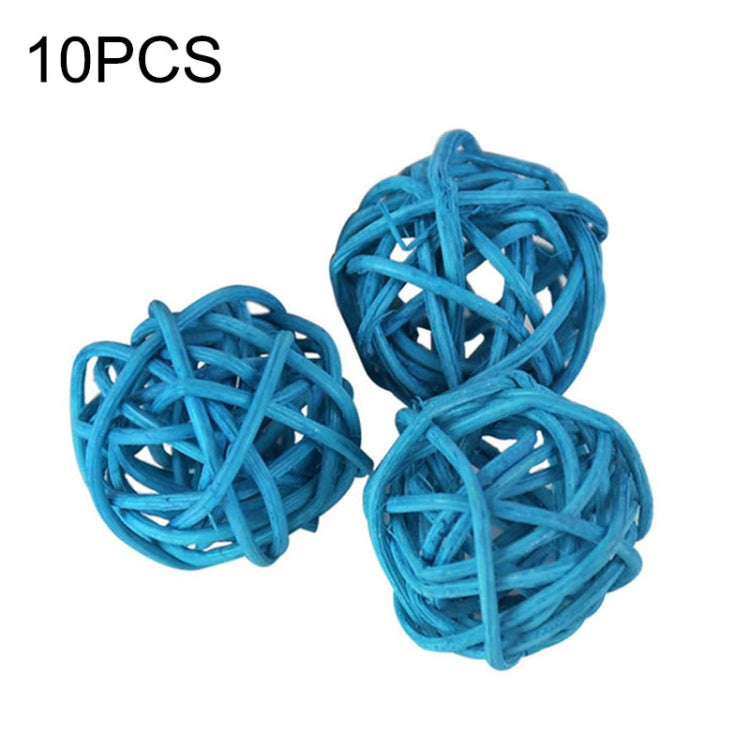 10 PCS Artificial Straw Ball For Birthday Party Wedding Christmas Home Decor