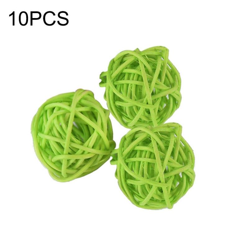 10 PCS Artificial Straw Ball For Birthday Party Wedding Christmas Home Decor