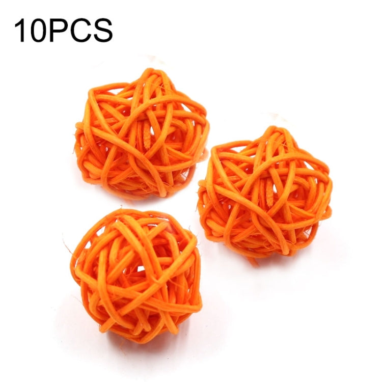 10 PCS Artificial Straw Ball For Birthday Party Wedding Christmas Home Decor