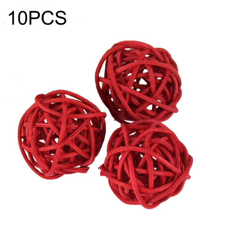 10 PCS Artificial Straw Ball For Birthday Party Wedding Christmas Home Decor