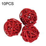 10 PCS Artificial Straw Ball For Birthday Party Wedding Christmas Home Decor