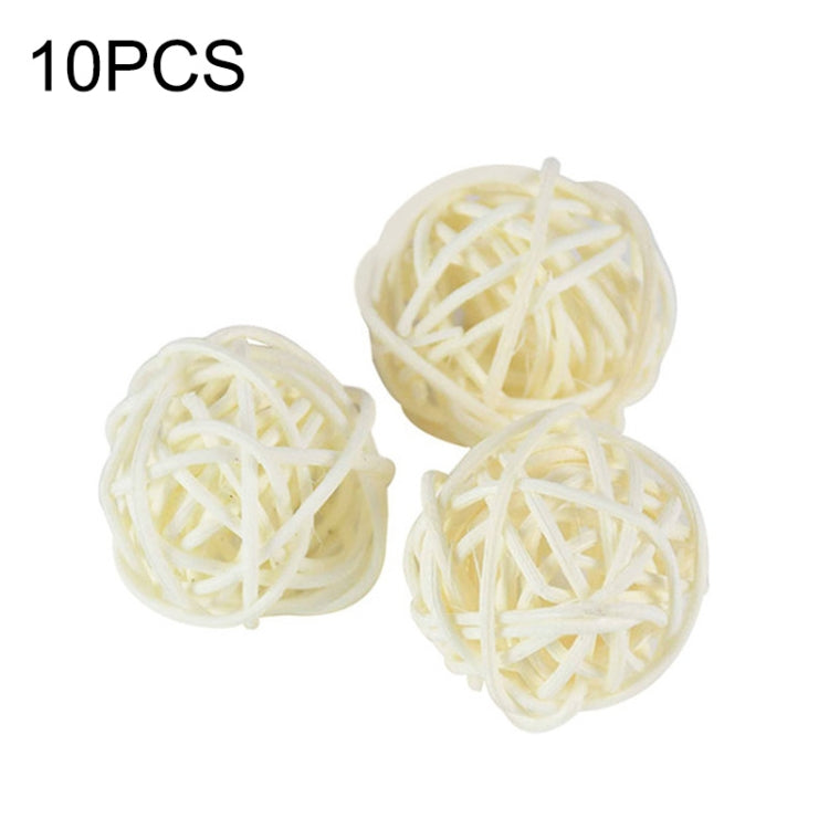 10 PCS Artificial Straw Ball For Birthday Party Wedding Christmas Home Decor