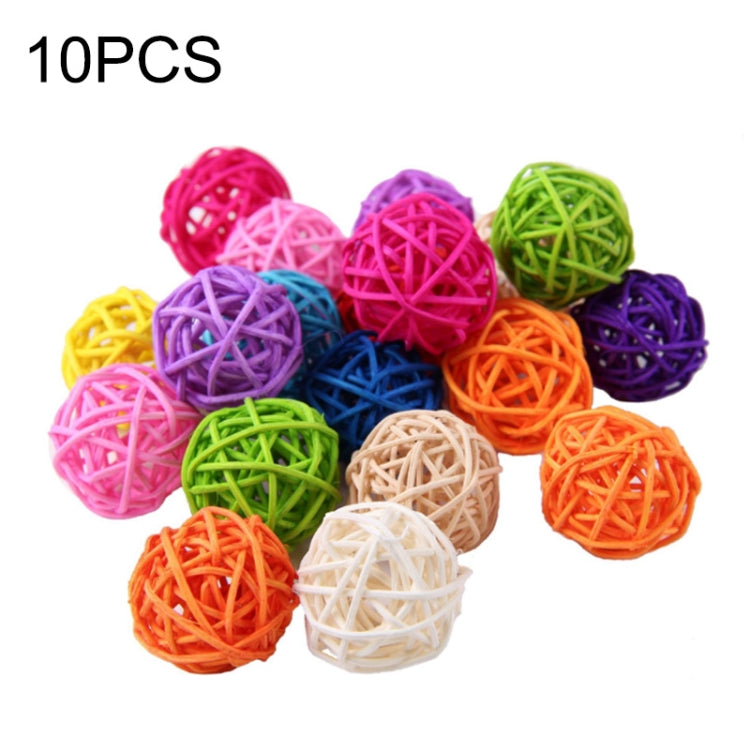 10 PCS Artificial Straw Ball For Birthday Party Wedding Christmas Home Decor