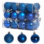 24 PCS 3cm Home Christmas Tree Decor Ball Bauble Hanging Xmas Party Ornament Decorations