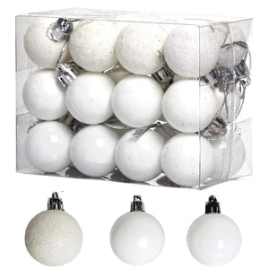 24 PCS 3cm Home Christmas Tree Decor Ball Bauble Hanging Xmas Party Ornament Decorations