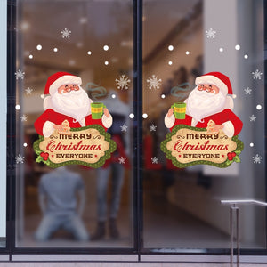 Christmas Decorations Stickers Glass Window Wall Stickers