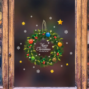 Christmas Decorations Stickers Glass Window Wall Stickers