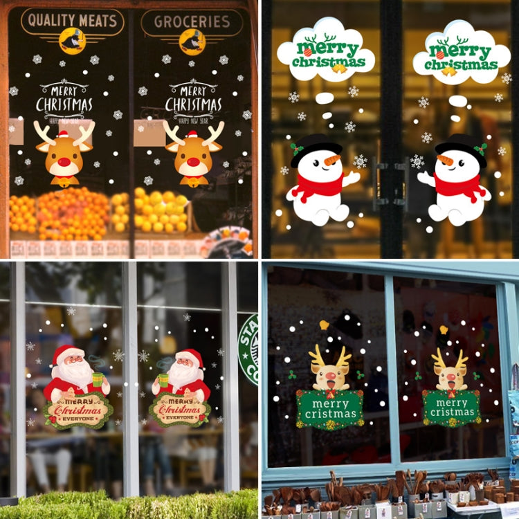 Christmas Decorations Stickers Glass Window Wall Stickers