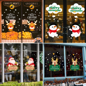 Christmas Decorations Stickers Glass Window Wall Stickers