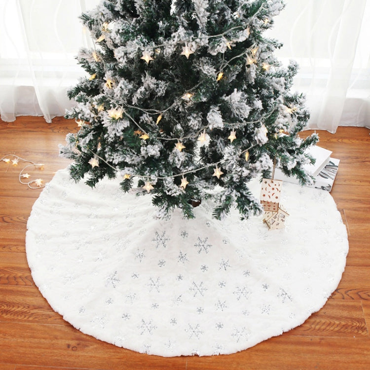 Christmas Tree Plush Sequin Embroidered Bottom Decorative Skirt