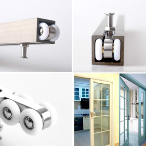 Stainless Steel Sliding Door Hanging Wheel Silent Smooth And Wear-Resistant Sliding Door Pulley Nylon Hanging Rail