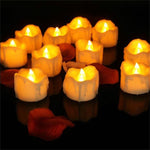 12 PCS/Box  LED Candle Electronic Tea Wax Simulation Tears Electronic Candle Light Wedding Decoration Candle Light