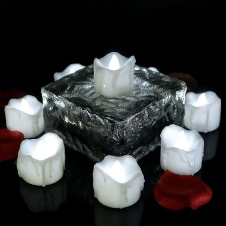 12 PCS/Box  LED Candle Electronic Tea Wax Simulation Tears Electronic Candle Light Wedding Decoration Candle Light