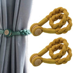 1 Pair Magnetic Buckle Twist Tie For Curtains