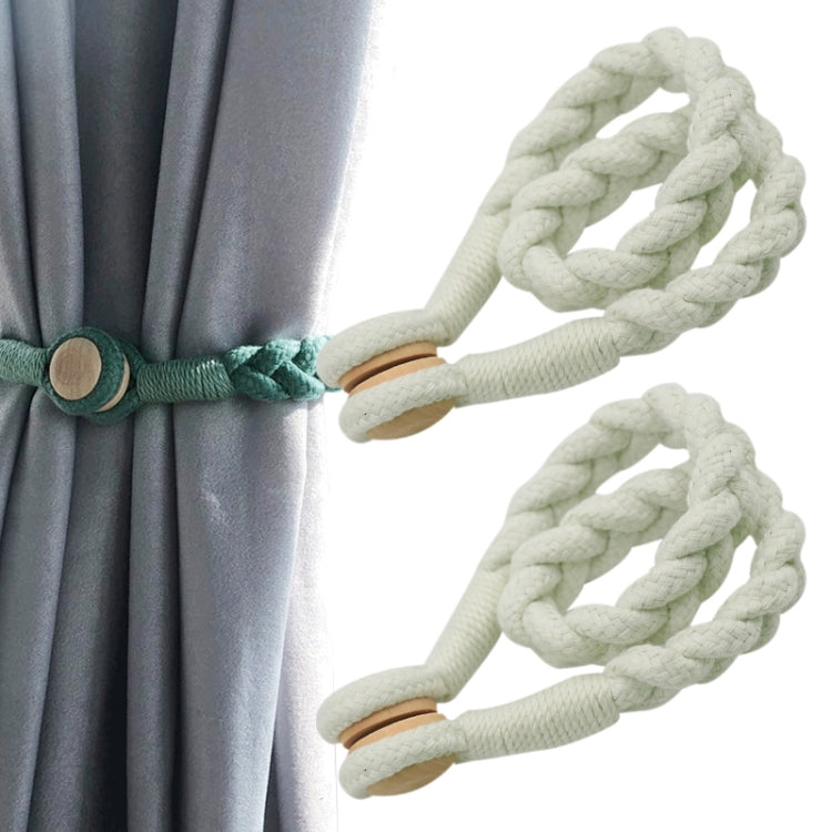 1 Pair Magnetic Buckle Twist Tie For Curtains