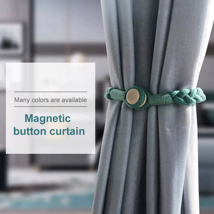 1 Pair Magnetic Buckle Twist Tie For Curtains