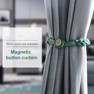 1 Pair Magnetic Buckle Twist Tie For Curtains