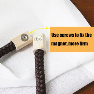 A016 Curtain Straps Free Perforation Free Installation Tassel Hanging Ball Magnet Curtain Buckle