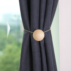 E003 Metal Curtain Magnetic Buckle Strap Curtain Clip Bedroom Living Room Free Perforated Curtain Buckle