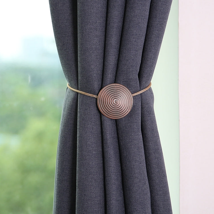 E003 Metal Curtain Magnetic Buckle Strap Curtain Clip Bedroom Living Room Free Perforated Curtain Buckle