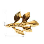 Electroplating Leaf Shape Napkin Buckle Wedding Hotel Napkin Ring