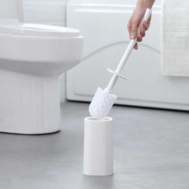 Toilet Brush With Base Household Toilet Long-Handled Soft-Bristled Toilet Cleaning Brush Set