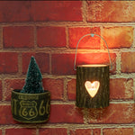 120211 Valentine Day Atmosphere Lamp Candle Holder Cafe Decoration Home Party Decoration Tea Wax Wooden Candle Cup