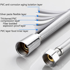 Shower Hose Water Heater Rain Shower Bathroom Stainless Steel Shower PVC Nozzle Hose