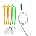 Kitchen Pipe Dredge Hook Sewer Toilet Anti-Blocking Sink Dredge Kit, Style: