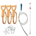 Kitchen Pipe Dredge Hook Sewer Toilet Anti-Blocking Sink Dredge Kit, Style: