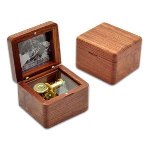 Frame Style Music Box Wooden Music Box Novelty Valentine Day Gift,Style: