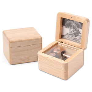 Frame Style Music Box Wooden Music Box Novelty Valentine Day Gift,Style: