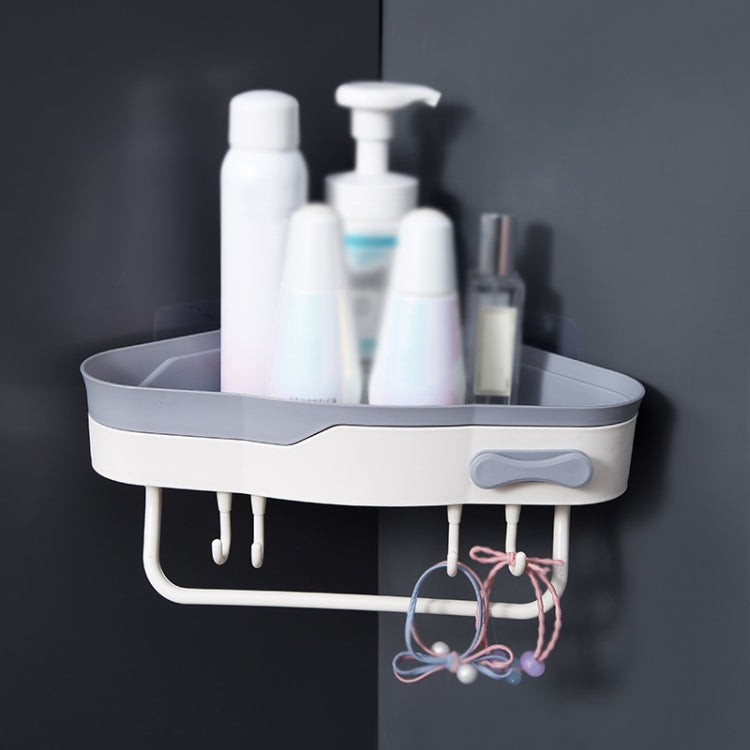 2 PCS Punch-Free Shaped Triangle Rack Bathroom Corner Shelf