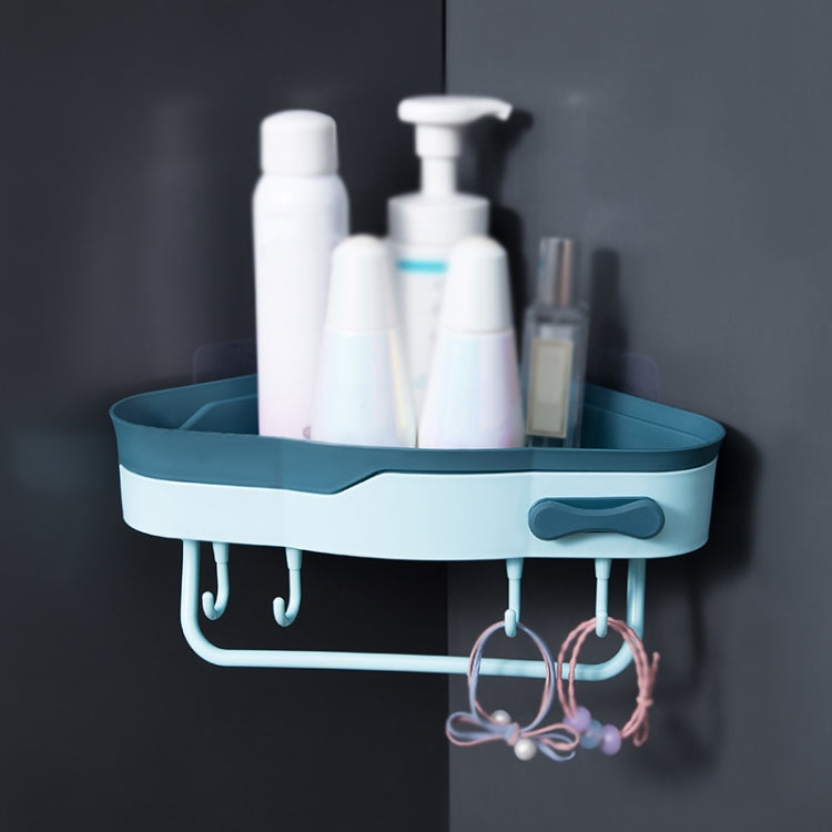 2 PCS Punch-Free Shaped Triangle Rack Bathroom Corner Shelf