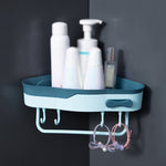 2 PCS Punch-Free Shaped Triangle Rack Bathroom Corner Shelf