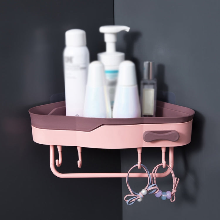 2 PCS Punch-Free Shaped Triangle Rack Bathroom Corner Shelf