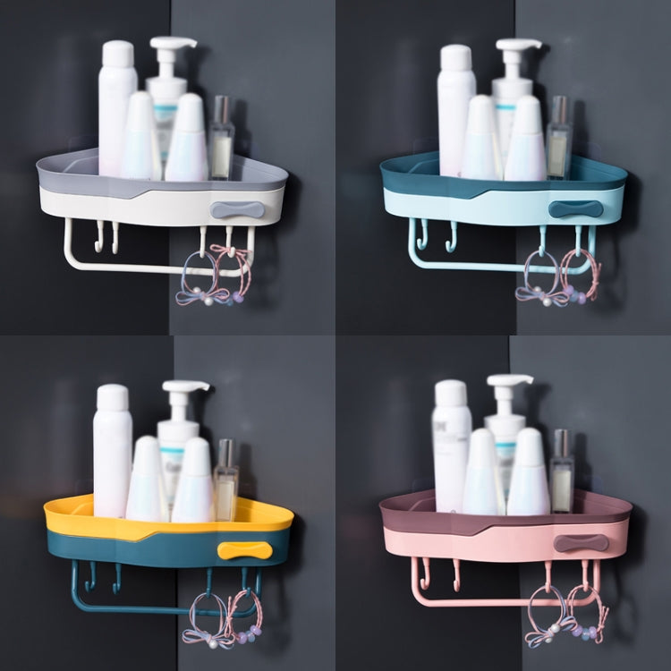 2 PCS Punch-Free Shaped Triangle Rack Bathroom Corner Shelf