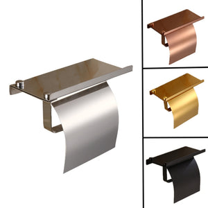 4103 Stainless Steel Roll Paper Holder Mobile Phone Paper Towel Rack Hotel Bathroom Rack, Color: