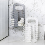 Household Bathroom Wall-Mounted Perforation-Free Folding Dirty Clothes Basket Toy Storage Basket