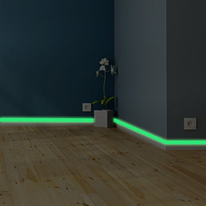 5 Rolls Home Decoration Baseboard Luminous Strip Safe Passage Warning Fluorescent Sticker