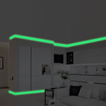 5 Rolls Home Decoration Baseboard Luminous Strip Safe Passage Warning Fluorescent Sticker