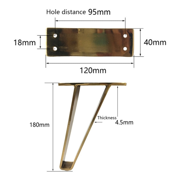 LH-GB0001 Thickened Load-Bearing Sofa TV Cabinet Support Legs, Height: